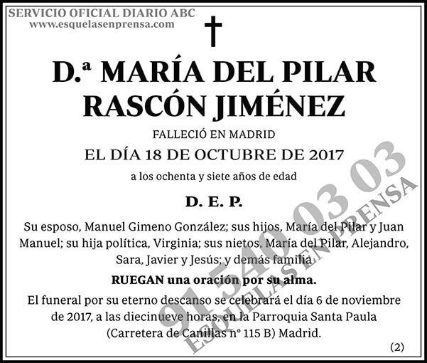 María del Pilar Rascón Jiménez
